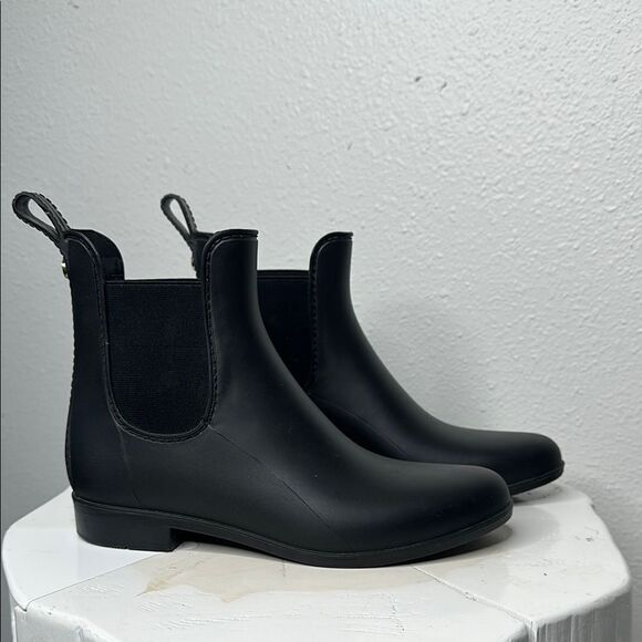 Sam Edelman Tinsley Black Chelsea Rain Boots - Size 7 (A-1644) - Picture 4 of 12
